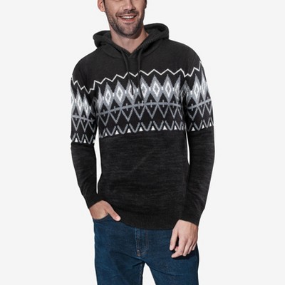 X Ray Men's Slim Fit Fashion Hoodie Knitted Sweater In Black Size 2x Large  : Target