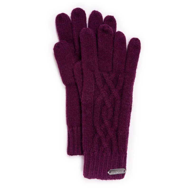 MUK LUKS Women's Cozy Knit Gloves, 1 of 4