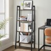 4-Tier Ladder Shelf, Storage Rack Bookcase with Steel Frame - 4 of 4