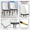 CAVINAS 4-Piece Modern PU Leather Dining Chairs, Kitchen Side Chair with PU Material High Back Seat and Sturdy White Leg - 4 of 4