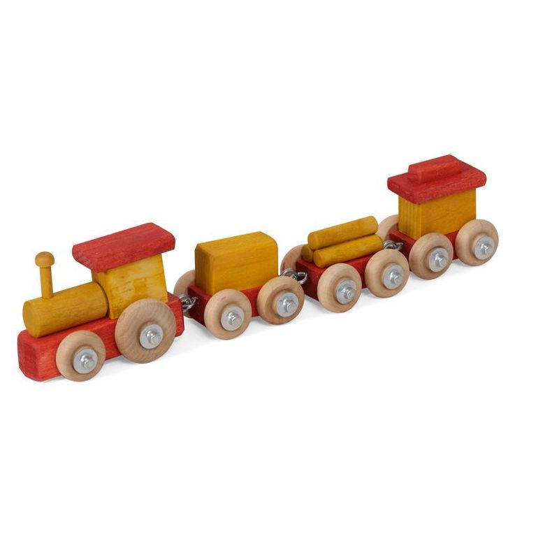 Remley Kids Wooden 4-Car Toy Train, 1 of 2