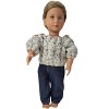 Doll Clothes Superstore Tweed Hand Knit Sweater Set For Boy Or Girl Cabbage Patch And Baby Dolls - 2 of 4