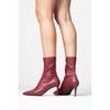 Thalin - Burgundy Velvet Side-Zip Stiletto Boot (Women) | Prologue Shoes - 3 of 4