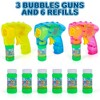 ArtCreativity Friction Powered Light Up Bubble Blaster Gun (Set of 3) - 2 of 4