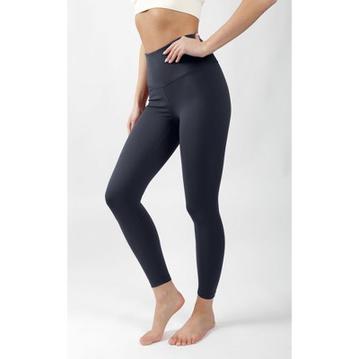 90 Degree By Reflex Interlink Faux Leather High Waist Cire Ankle Legging -  Mulled Basil - Medium : Target