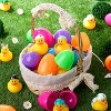 Joyfy 24 Pcs Prefilled Easter Eggs with Rubber Ducks, Variety Duckies for Easter Egg Hunt, Kids Basket Stuffer, Classroom Exchange Gifts - image 2 of 4