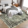 Coolmee Area Rugs for Living Room Washable Vintage Distressed Rug Soft Non Slip Area Rug for Bedroom Dining Room Home Office - 3 of 4