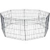 YML Animal Play Pen with Door 24-Inch x 48-Inch 8 Panels Black - 2 of 2