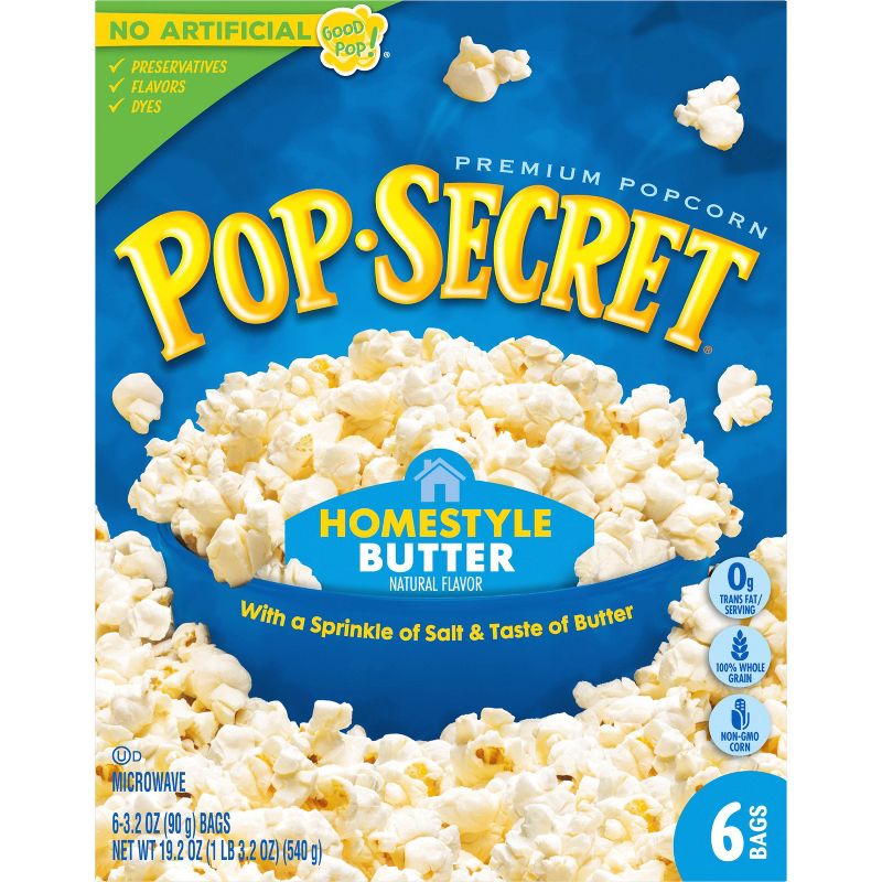 Pop Secret Homestyle Microwave Popcorn -3.2oz/ 6ct, 3 of 8