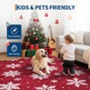 COZONY Christmas Area Rug Mat, Washable Non-Slip Holiday Runner Carpet with Snowflake Pattern for Living Room, Bedroom Decor - 4 of 4