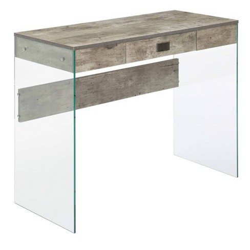 Target glass hot sale desk