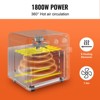 VEVOR 7-IN-1 Air Fryer Toaster Oven, 18L Convection Oven, 1700W Stainless Steel Toaster Ovens Countertop Combo with Grill, Pizza Pan, Gloves - 4 of 4