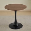 Anybear 31.5" Round Brown Dining Table, Medieval Casual Table Seating 2-4 People - 4 of 4