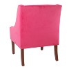 Modern Velvet Swoop Arm Accent Chair - Homepop - image 4 of 4