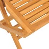 vidaXL Folding Patio Chairs 4 pcs 18.5"x24.8"x35.4" Solid Wood Teak - 4 of 4