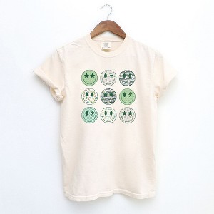 Simply Sage Market S.W.Smiley St. Patrick's Smiley Chart Garment Dyed Tee - 1 of 2
