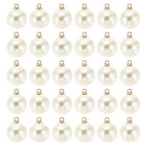 Unique Bargains Plastic Bulk Elegant DIY Crafts Jewelry Making Pearl Pendant 100 Pcs - 1 of 4