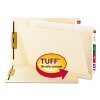 Smead TUFF Laminated Fastener Folders with Reinforced Tab, 0.75" Expansion, 2 Fasteners, Letter Size, Manila Exterior, 50/Box - 4 of 4