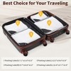 YONWAY Luggage Sets 4 Piece, with Compression Packing Cubes, Hardside Expandable Suitcase Set, with TSA Lock and Spinner Wheel - 4 of 4