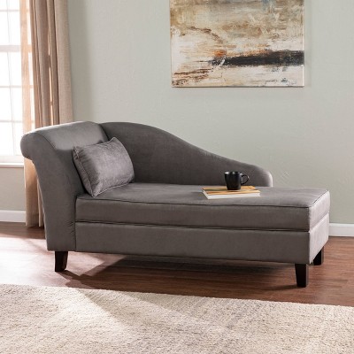 Sensept Chaise Lounge with Storage Gray - Aiden Lane