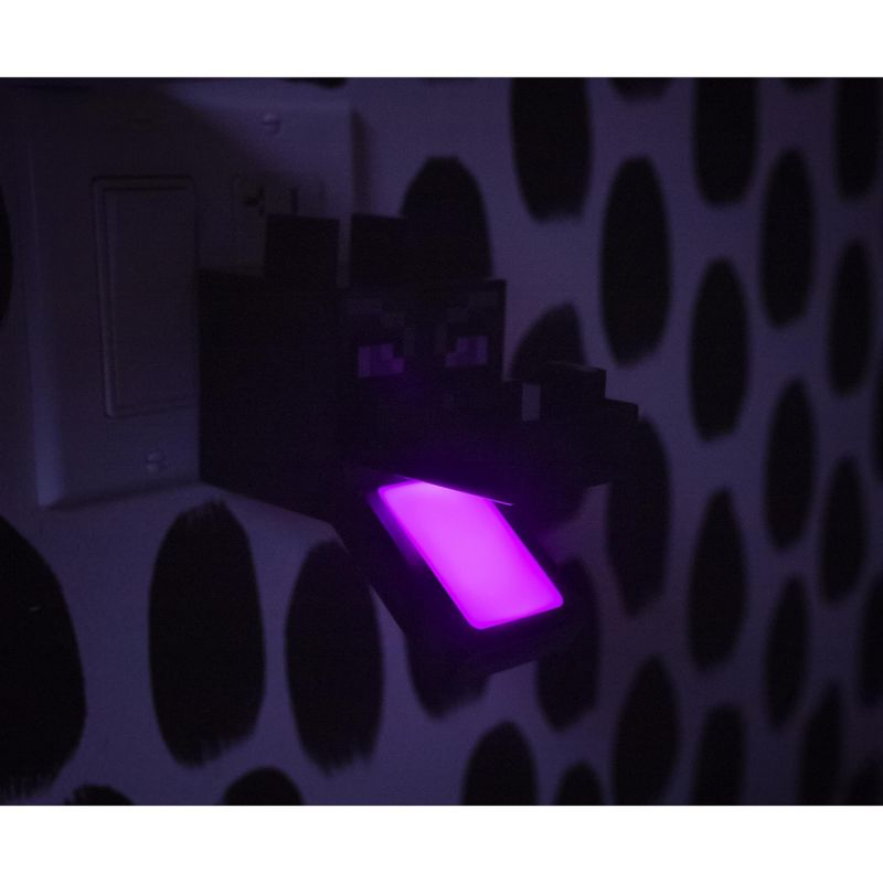 Ukonic Minecraft Purple Ender Dragon Plug-In Nightlight with Auto Dusk to Dawn Sensor, 2 of 7