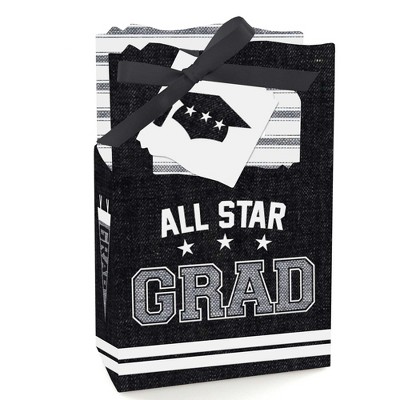 Big Dot of Happiness All Star Grad - Graduation Party Favor Boxes - Set of 12