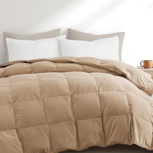 Peace Nest Luxurious Hotel Feather and Down Fiber Comforter, All Season Duvet Insert, Medium Warmth Fluffy and Cozy Comforter - 1 of 4