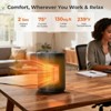 R.W.FLAME Small Space Heater, 1500W Space Heaters for Indoor Use, Portable Heater with Thermostat, Knob Control, Overheating & Tip-Over Protection - 2 of 4