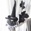FURNIinspire Decorative Objects Fabric Gnome With Banner, Cute Doll Decor, Indoor Living Room Decorations For Holiday Party, Black, 4"*6"*20" - 4 of 4