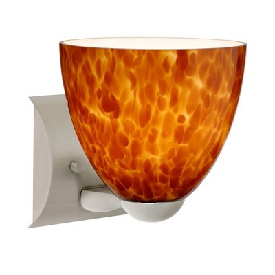 Besa Lighting Sasha 1 - Light Wall Light in  Satin Nickel