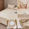 Unique Bargains Lattice Stitching Fitted Sheet 1 Pc - 2 of 4