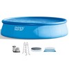 Intex Easy Set 18' x 48" Round Inflatable Above Ground Swimming Pool Set with Filter Pump, Ladder, Pool Cover, and Filter Cartridges (6 Pack) - 2 of 4
