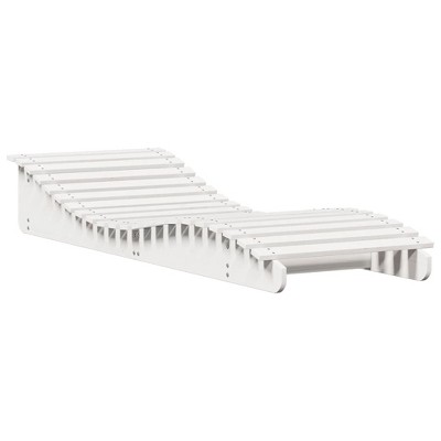 vidaXL Wooden Sun Lounger - Outdoor Chaise Lounge Chair - White Pine Daybed for Patio/Garden/Pool