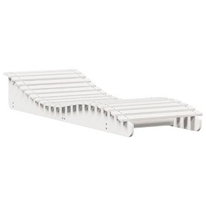 vidaXL Wooden Sun Lounger - Outdoor Chaise Lounge Chair - White Pine Daybed for Patio/Garden/Pool - 1 of 4