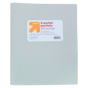 2 Pocket Plastic Folder with Prongs - up&up™ - 1 of 3
