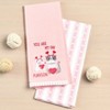 The Lakeside Collection Set of 2 Valentine's Day Embroidered Kitchen Towels - 3 of 4