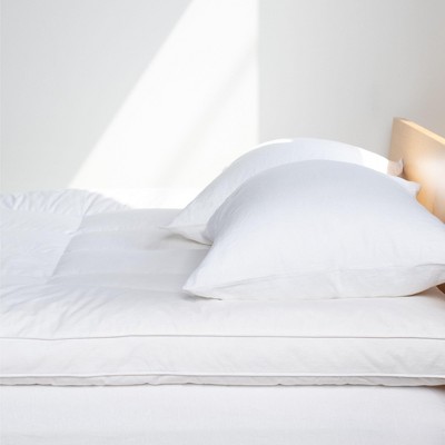 Twin White Down Featherbed Mattress Topper