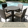 Honeycomb Outdoor Premium Dining Seat Cushion  (2-Pack) - 3 of 4