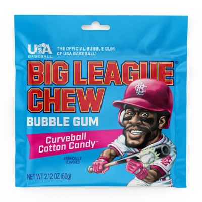Big League Chew Cotton Candy Chewing Gum Candy - 2.12oz