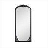 PexFix Rustic Arched Solid Wood Framed DIY Carved Full Length Mirror - 4 of 4