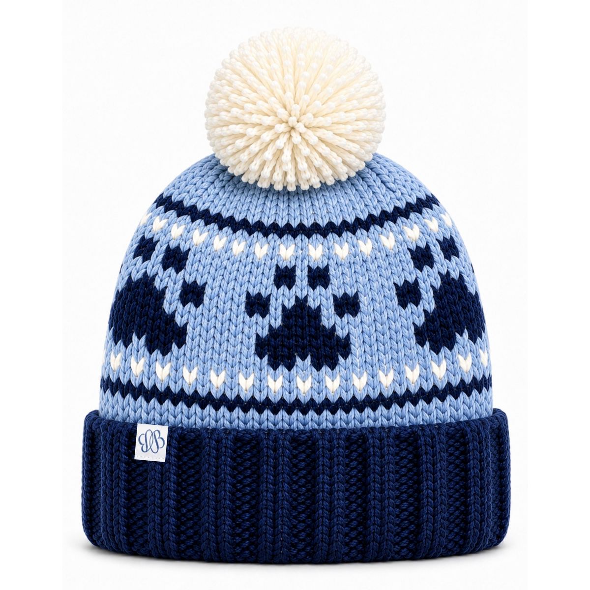 Bits & Bows Unisex Paw Print Bobble Hat