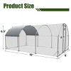 LAOTIES Large Metal Chicken Coop With Steel Frame,Waterproof Cover And Wire Mesh (9''W x 18''L x 6''H) - 2 of 4