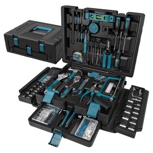Itopfox 379-Piece Home Tool Kit - Complete Household & Auto Repair Tool Set with Storage Case - Essential Toolkit for DIYers & Homeowners - 1 of 4