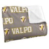 Valparaiso University Logo Pattern Silky Touch Blanket White 50x60 - 3 of 4