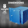 NicBex 26"L Interlocking Gym Floor Mats,Premium EVA Foam,0.5/0.75/1 Inch Thickness,6/12/18/24/36 Pieces,Home Gym and Gymnastics Floor Protection,Black - 3 of 4