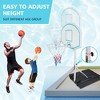 Poolside Basketball Hoop, 3.1FT-4.7FT Height Adjustable Pool Basketball Hoop With 35 Inch Backboard, Portable Basketball Goal System - 3 of 4