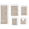 Fantasia Bath Rug Collection Cotton Shaggy Pattern Tufted Set of 5 Bath Rug Set - Home Weavers - 2 of 3