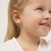 Baby Girls' Heart Bezel Screw Back 14k White Gold Earrings - Purple - In Season Jewelry - 2 of 4