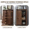SinCiDo Farmhouse Modern 5 Drawer Tall Dresser w/Sliding Barn Door, Storage Organizer Dresser for Bedroom, Living Room & Kids Room - 4 of 4
