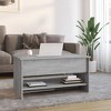 vidaXL Coffee Table Grey Sonoma Engineered Wood Medium Height-Adjustable - 3 of 4